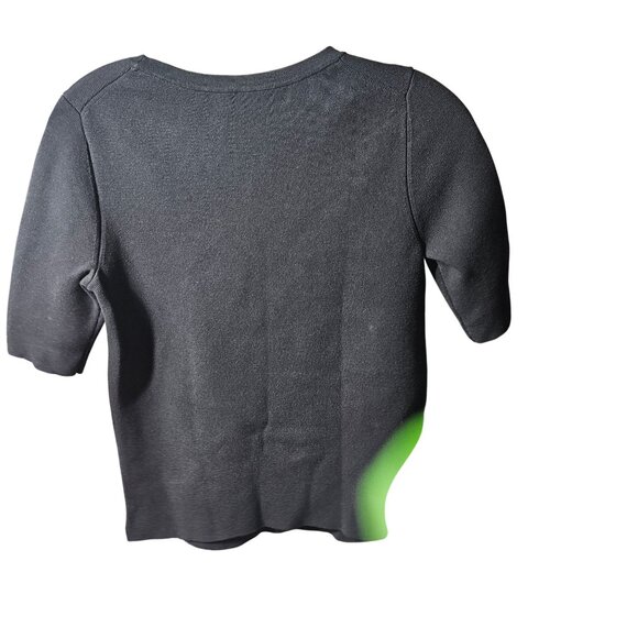 Ann Taylor Womens Black Knit Top Size XS Viscose & Polyester Blend - Picture 3 of 6